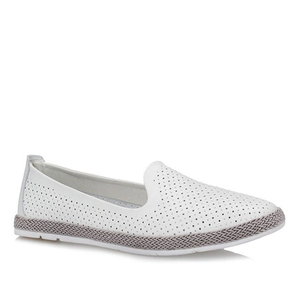 Mokasyny Filippo białe DP081/19 wh