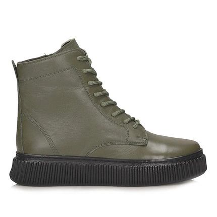 Komfortowe sznurowane botki damskie T.Sokolski BAY Z661 KHAKI