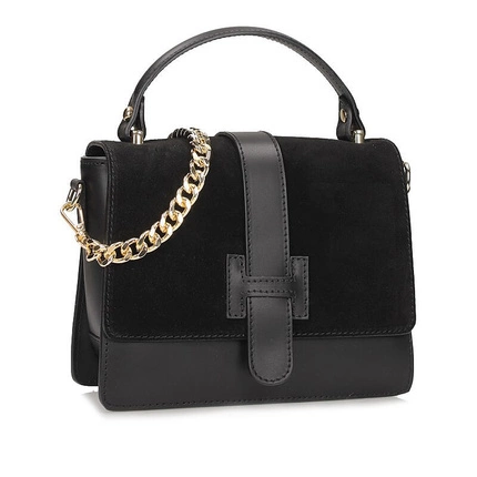 Elegancka Listonoszka Torebka na ramię Toscanio G03 czarna