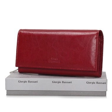 Klasyczny Portfel Giorgio Bassani 083-s12 czerwony