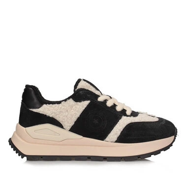 Buty sportowe Sneakersy Big Star OO274A318 czarno-beżowe ocieplane
