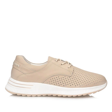 Skórzane Półbuty sneakersy na platformie Filippo DP6022/25 BE