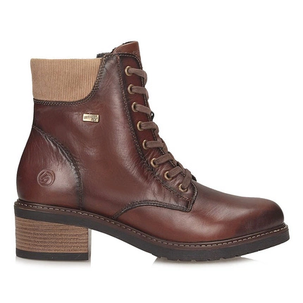 Stylowe botki damskie na klocku Remonte D1A70-24