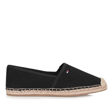 Espadryle damskie Tommy Hilfiger FW0FW08541DW6W8D BDS FLAG CANVAS BLACK czarne wsuwane