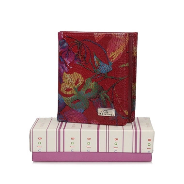 Wielokolorowy mały portfel Baju Baj 1031-116 skóra naturalna