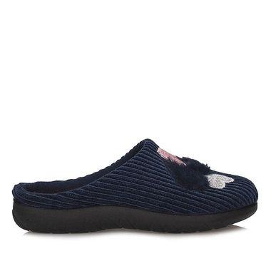 Zakryte Domowe damskie Laczki kapcie Befado 155D173 niebieskie