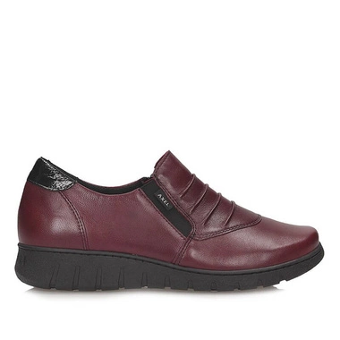 Bordowe półbuty damskie wsuwane Axel 3042