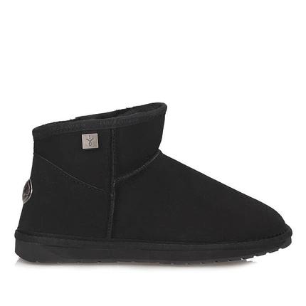 Skórzane Śniegowce EMU Australia Platinum Slim Darling WP11875 Black