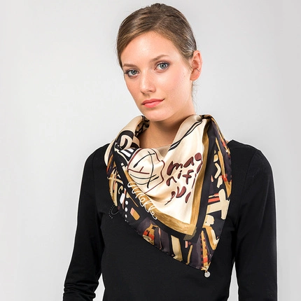 Jesienna modna lekka apaszka Anekke 41480-313 PANUELO SCARF MADEMOISELLE