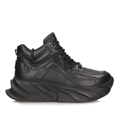 Oryginalne Sneakersy czarne damskie Goe for shoes SS2N4036