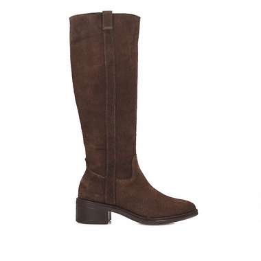 Czekoladowe stylowe damskie kozaki Ryłko 3GXU5__M__6TJF