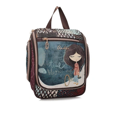 Kosmetyczka damska Anekke 43577-011 NECESER TOILETRY BAG TULIP kolorowa zapinana na zamek do ręki