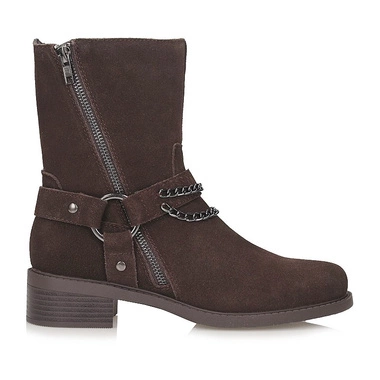 Casualowe damskie botki na zamek T.Sokolski SL Z25-141 BROWN