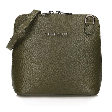 Włoska Zielona skórzana Listonoszka Toscanio F59