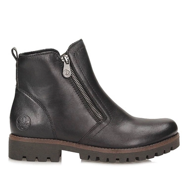 Codzienne botki damskie na zamek Rieker 78556-00