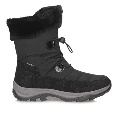 Stylowe czarne botki damskie na zamek Rieker M9683-00