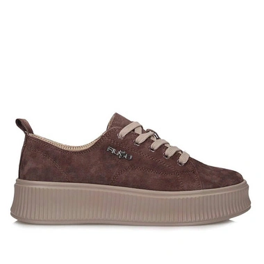 Sneakersy damskie Filippo DP6122/26 DK BR brązowe skórzane
