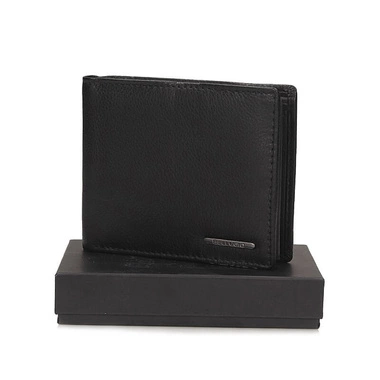 Skórzany męski portfel Bellugio EM-111R-033 czarny