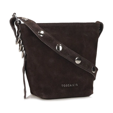  Skórzana Listonoszka Torebka na ramię Toscanio G99 C.BRĄZ D23