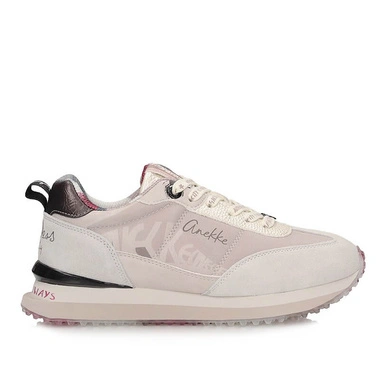 Sneakersy damskie Anekke 42390-482/42370 MUSE NEW YORK 423 WHITE białe beżowe z napisami