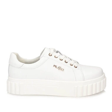 Modne półbuty sneakersy na platformie Filippo DP6110/24 WH