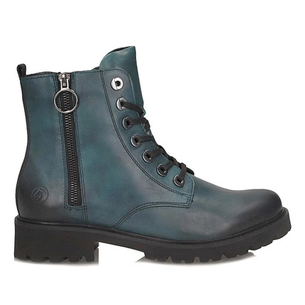 Skórzane wygodne Botki damskie Remonte D8671-12