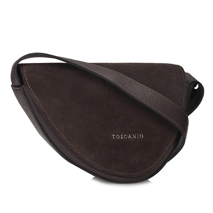 Stylowa Listonoszka Torebka na ramię Toscanio G87 C.brąz D23