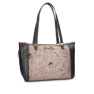 Pojemna Klasyczna torebka shopperka Anekke 41842-412 BOLSO MADEMOISELLE