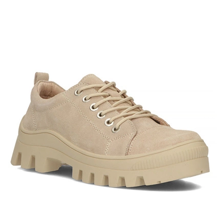 Półbuty sneakersy Filippo DP3522 beżowe 
