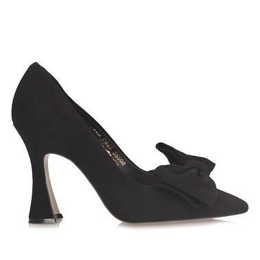 Zamszowe Czółenka Szpilki Visconi 7825573/763 NERO WEL