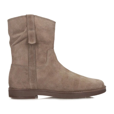 Zamszowe skórzane Botki sztyblety damskie Ryłko V1VH1_PZ5F SZARE