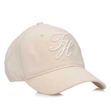 Czapka damska Tommy Hilfiger AW0AW18338ACI001 TH EMBROIDERED CAP beżowa bejsbolówka