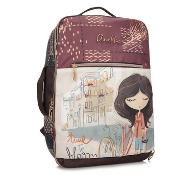 Plecak damski Anekke 43575-011 MOCHILA TRAVEL BACKPACK VIAJE TULIP kolorowy podróżny do samolotu trzykomorowy na zamek kabinówka