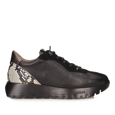 Oryginalne półbuty sneakersy Wonders A-2495 TREND I NEGRO SNAKE
