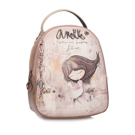 Stylowy mały damski plecak Anekke 40805-188 MEMORIES MOCHILA