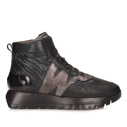 Botki sneakersy za kostkę Wonders A-2493 WILD I ODISEI 93 NEGRO