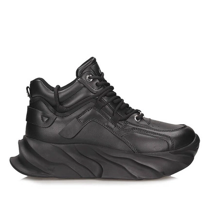 Oryginalne Sneakersy czarne damskie Goe for shoes SS2N4036