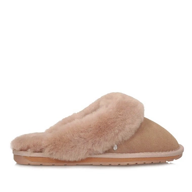 Oryginalne ciepłe laczki kapcie EMU Australia W10015 Jolie Camel/Chameau