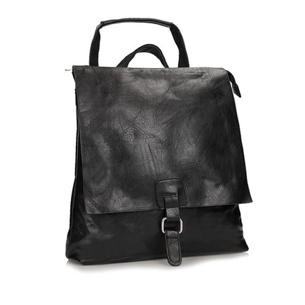 Czarny Stylowy Plecak Torebka Francis 717