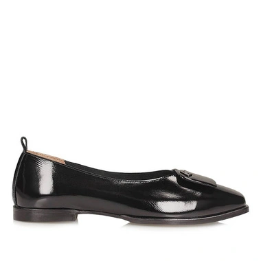 Baleriny damskie Boccato 565.01 10 02 T SYH czarne baleriny wsuwane skórzane