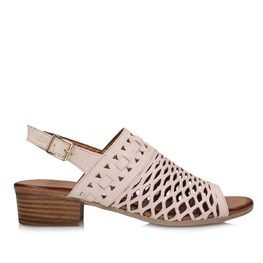 Komfortowe ażurowe sandały na obcasie Piazza 910055-42