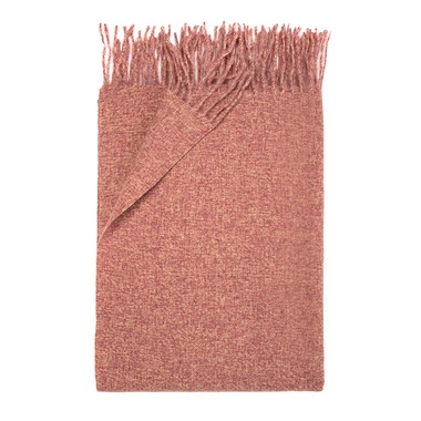 Ciepły zimowy długi damski szal Art of Polo sz23312-5 beżowo-rożowy