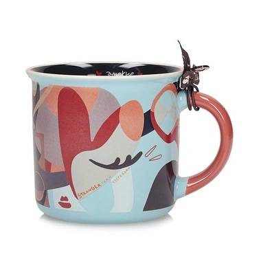 Kubek Anekke 42475-105 Taza estampada wielokolorowy porcelanowy
