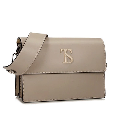 Elegancka włoska Torebka listonoszka Toscanio F134 c.beż D40