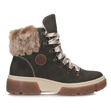 Komfortowe Wiązane Botki damskie Rieker X8647-54