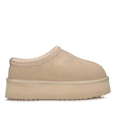 Ciepłe skórzane kapcie damskie Vinceza 97960 BE