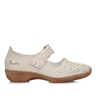 Oryginalne półbuty damskie zapinane na rzep Rieker 41399-60