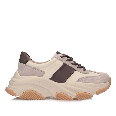 Komfortowe skórzane sneakersy Filippo DP7113/25 BE