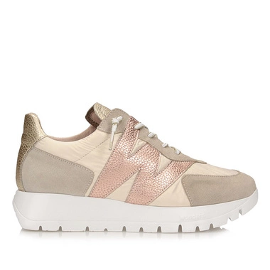 Półbuty sneakersy na platformie Oslo Wonders A-2464 CELESTIAL SAND BEIG