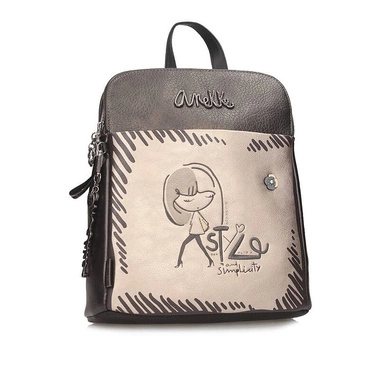 Klasyczny dwukomorowy plecak damski Anekke 41865-073 MOCHILA MADEMOISELLE